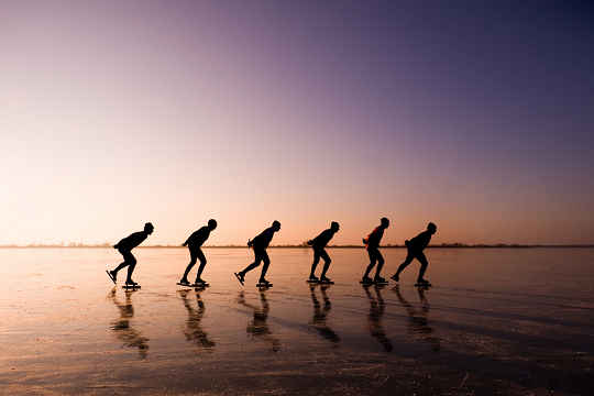 Dutch Ice Skaters, Elfstedentocht