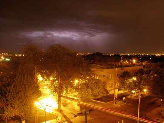 Lightning Strikes, Desert, New Mexico